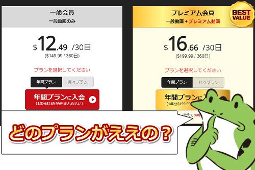 Hey動画月額見放題プランの料金はどれがええの?