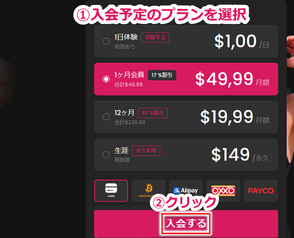 javhdの入会手順【JVBILL社編】3