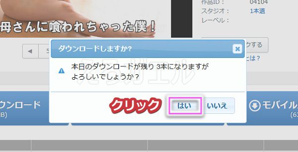 Pikkurでダウンロードする手順6